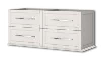 Тумба под раковину с 4-мя выдвижными ящиками  TIFFANY 120x46x55 Bianco opaco 54954 CEZARES