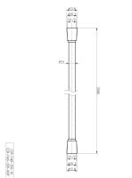 Душевой шланг PVC, 200 см 200 см CZR-FMD-200-01 Хром   Cezares