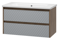 CHESTER - 90 Тумба подвесная с 2 ящ. + раковина УТ000022882 Brevita