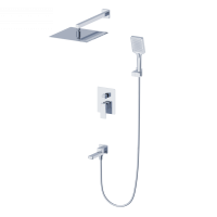 Душевая система встраиваемая WONZON & WOGHAND CUBE 2.0, Хром (WW-88087068-CR)