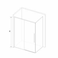 Душевой уголок RGW SV-42-1 (SV-12 + Z-060-2) прямоугольный  130*100*195 323242130-011 профиль Хром стекло Прозрачное 6 мм RGW