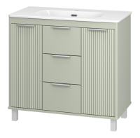 RISACCA pistachio - 90 Тумба напольная 2 дв. 1 ящ. мат. эмаль + раковина УТ000026421 Brevita