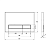 Кнопка смыва Veconi Square Design  150х220х13 VFSD003WHG VECONI