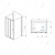 Душевой уголок RGW PA-73-1 (PA-13 + Z-060-2) прямоугольный  150* 80*185 0608731158-011 профиль Хром стекло Прозрачное 5 мм RGW